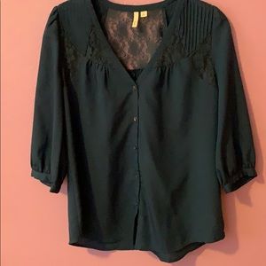 3/4 sleeve tunic with lace